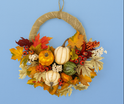 Fall Wreath Magic: Pumpkin Spice & Everything Nice π
