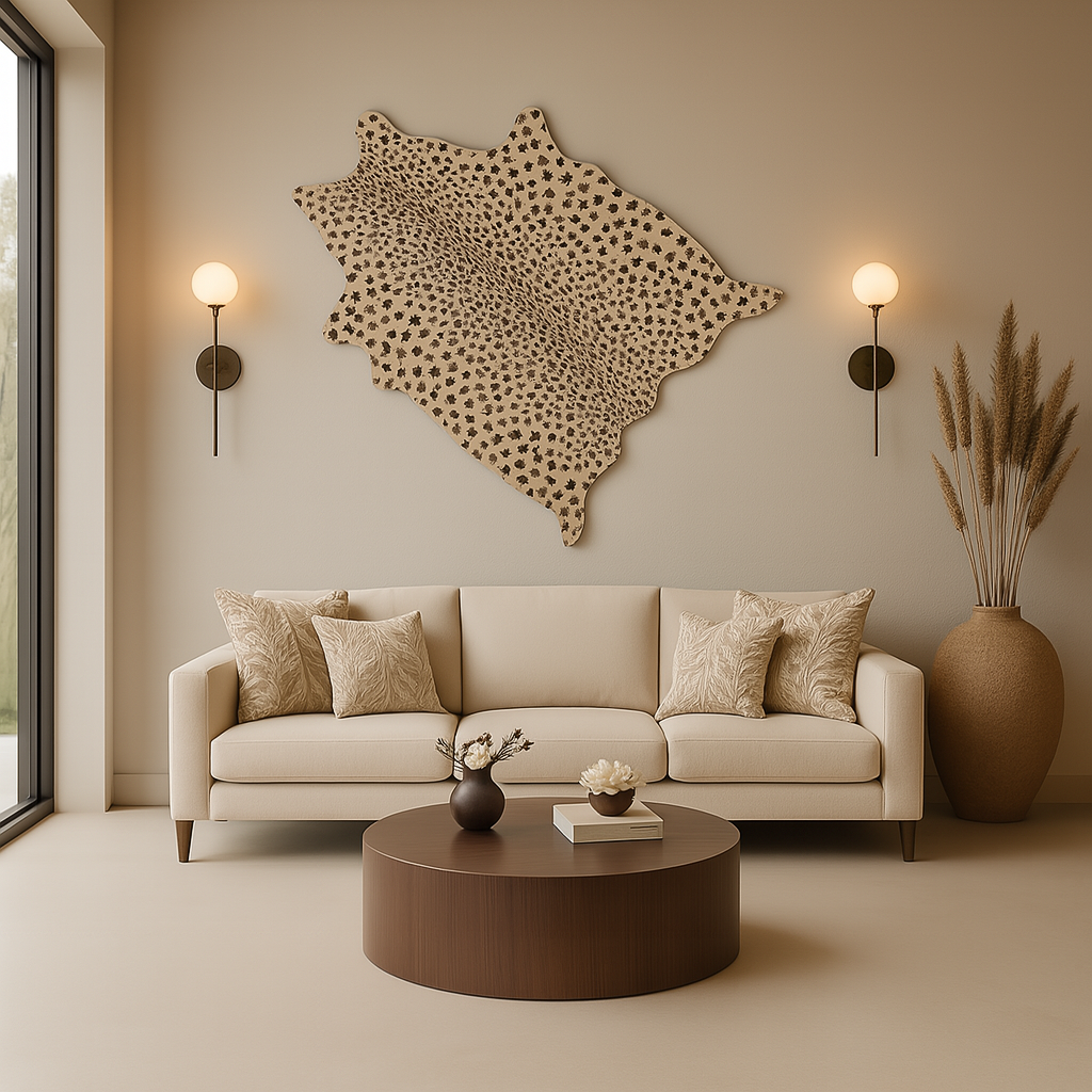Faux Leopard Hide Rug โ Wild Elegance for Any Room ๐