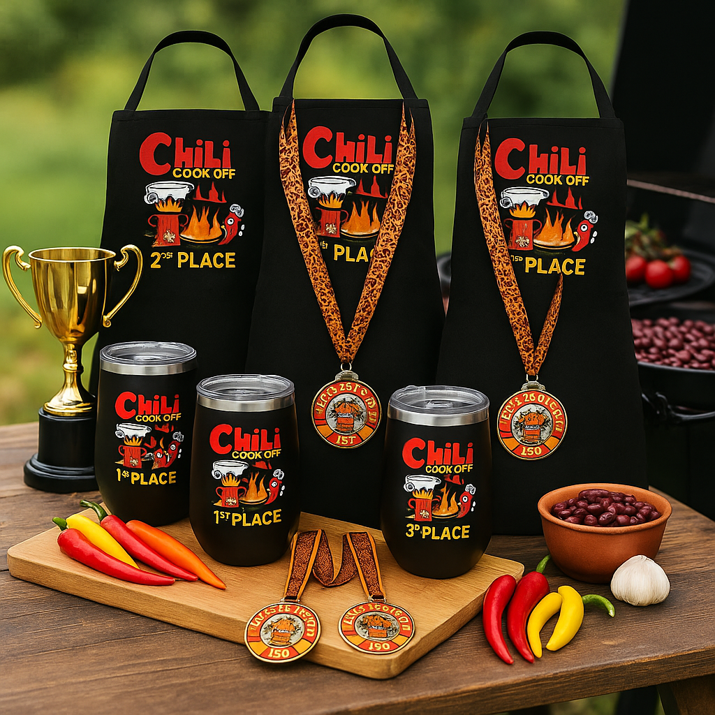 Chili Cook-Off Award Set – 9-Piece BBQ Prize Kit (1st, 2nd, 3rd Place)