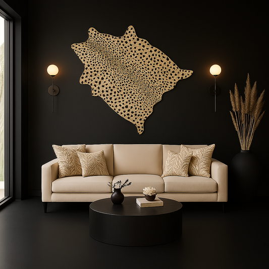 Faux Leopard Hide Rug – Wild Elegance for Any Room 🐆