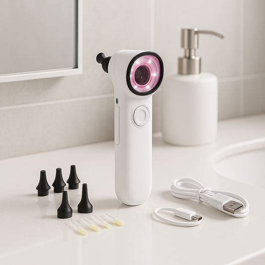 720P HD Ear Cleaning Camera with Light – ScopeAround Otoscope w/ LED Lights & Display