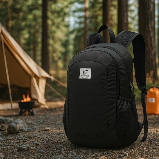 SKYSPER 16L Foldable Hiking Backpack – Lightweight, Water-Resistant & Packable (Black)