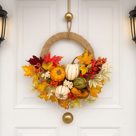 Fall Wreath Magic: Pumpkin Spice & Everything Nice 🍂