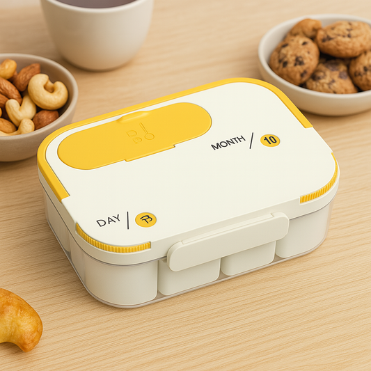 Snackle Box: 8-Compartment Travel Snack Tray 🍿🍇