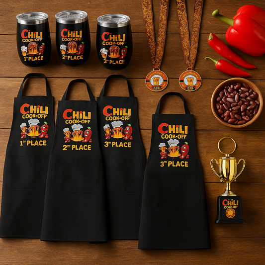 Chili Cook-Off Award Set – 9-Piece BBQ Prize Kit (1st, 2nd, 3rd Place)